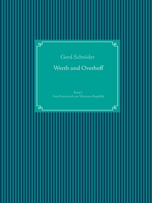 cover image of Werth und Overhoff